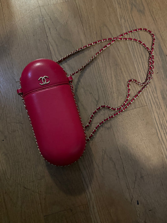 Chanel Mattelesse all over chain phone holder bag
