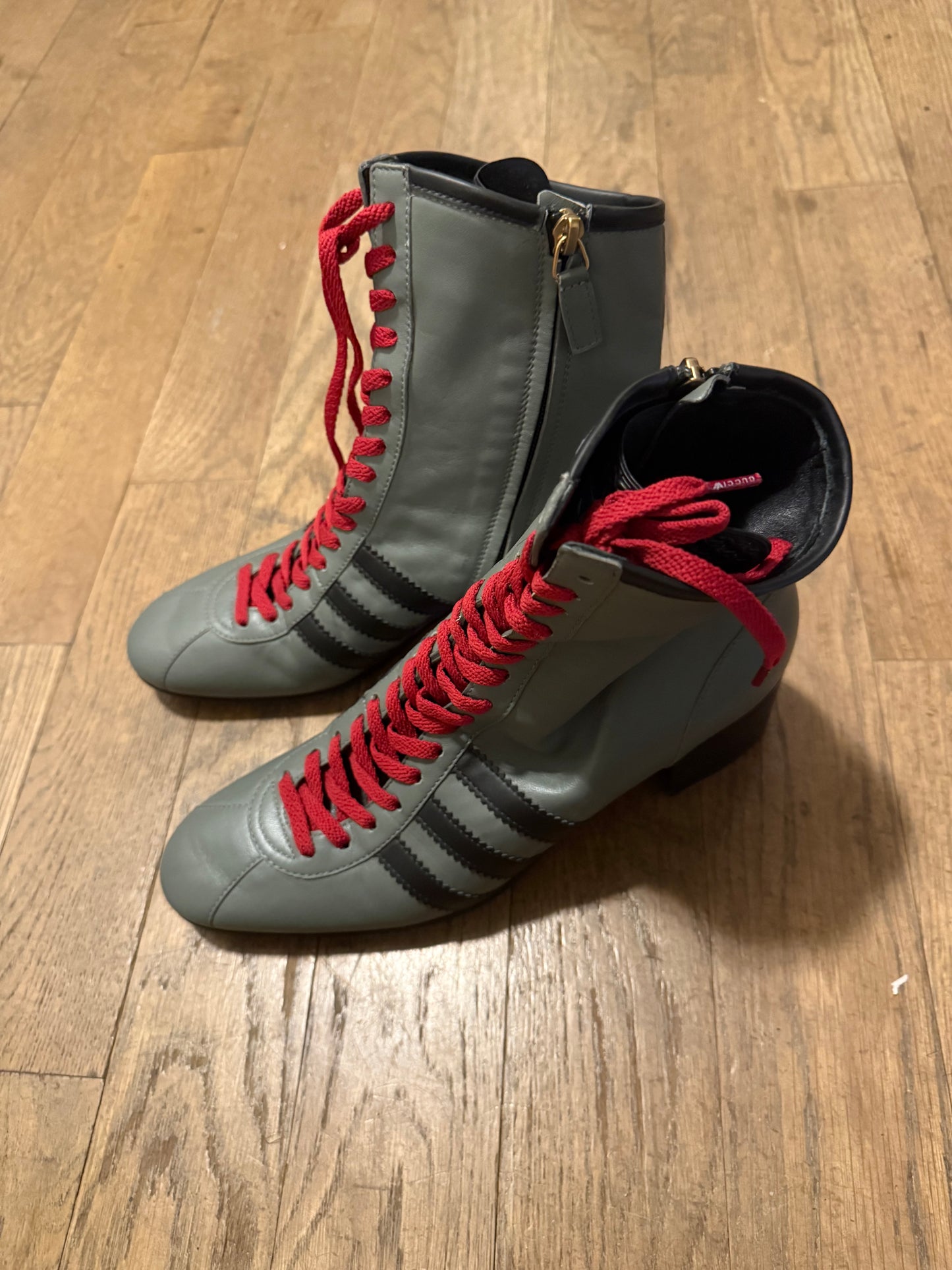 Gucci Adidas Heel boots