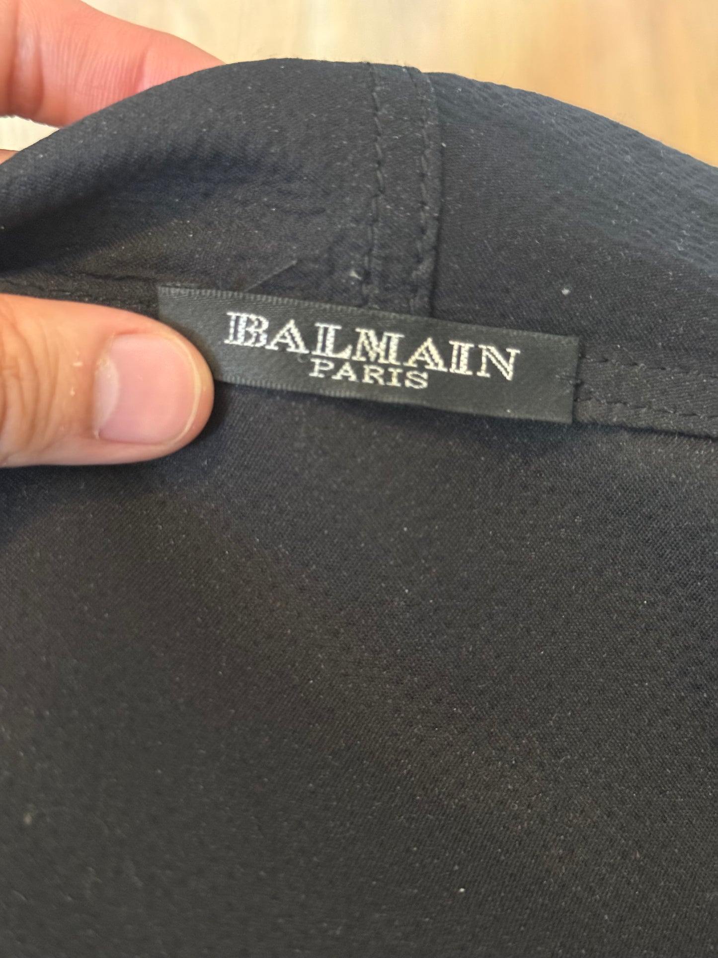 Balmain SS12 perforated leather hoodie