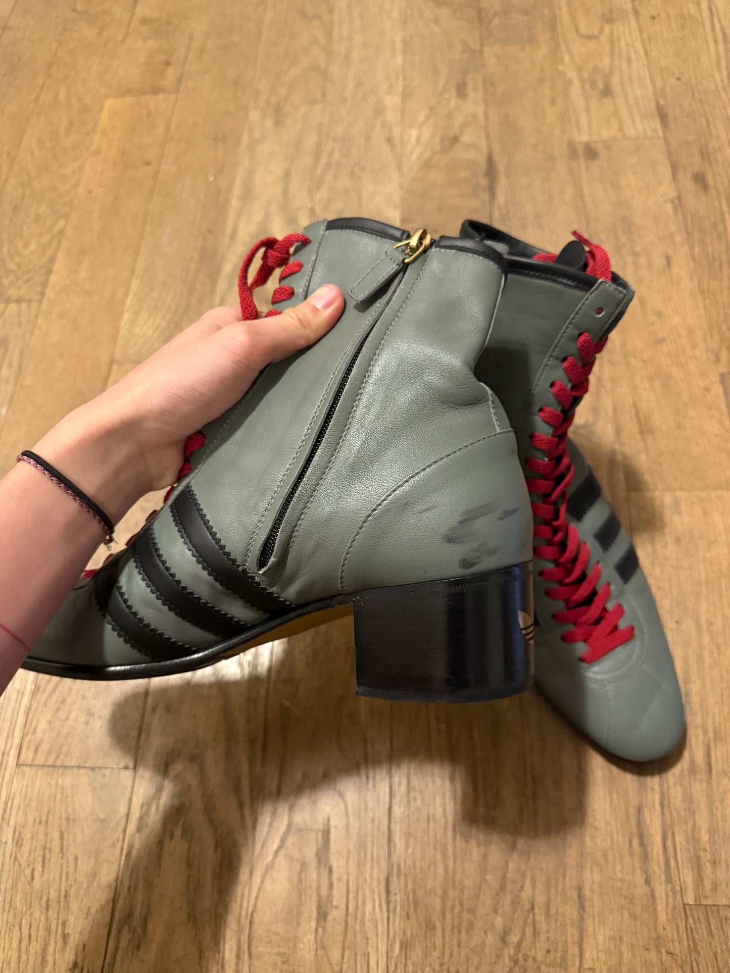 Gucci Adidas Heel boots