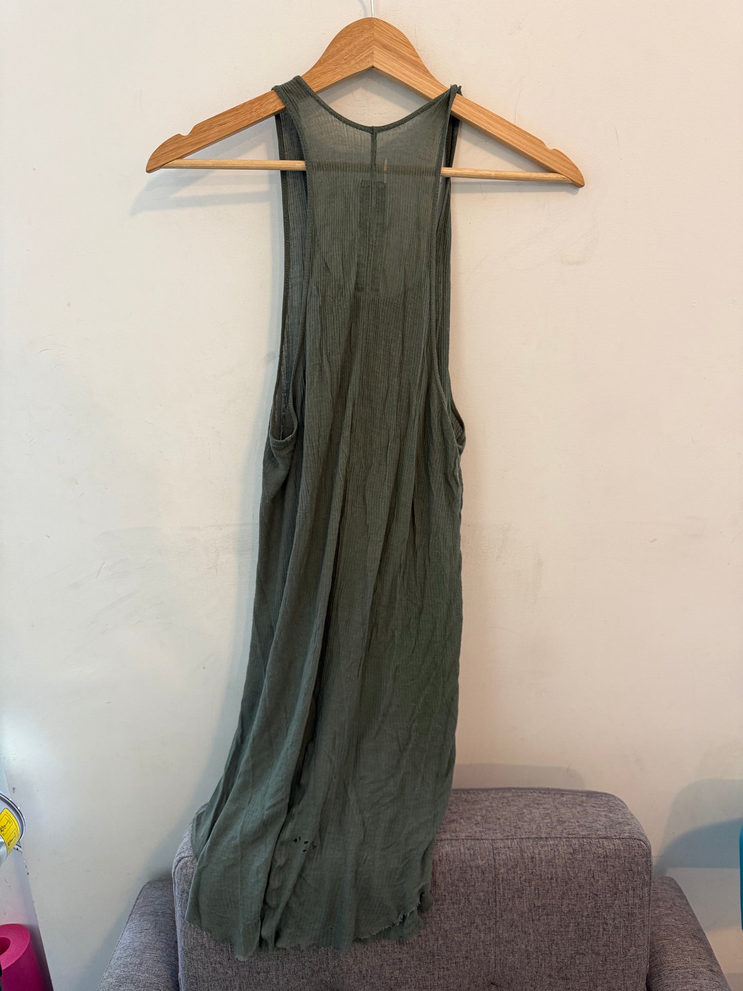 Rick Owen’s Olive dickflap tank top