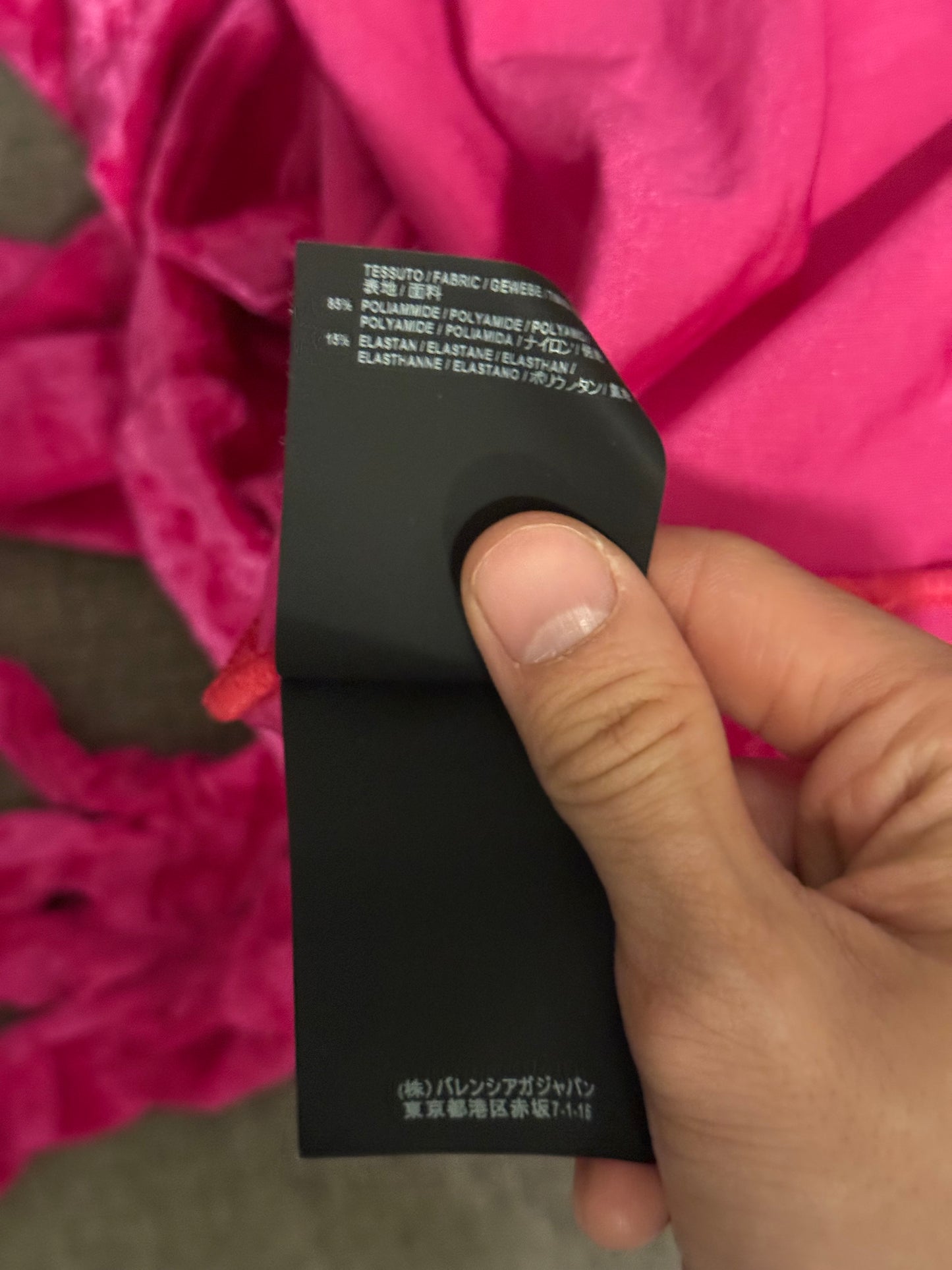 Balenciaga AW18 pink fuschia turtleneck top