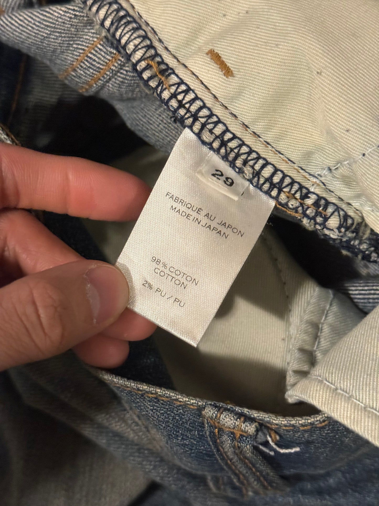 Balmain SS12 mud denim pants