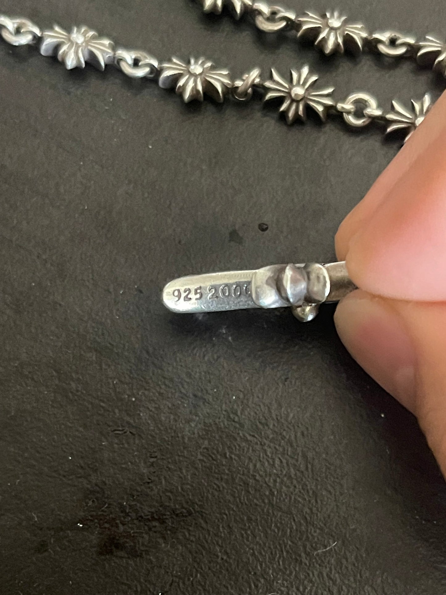 Chrome hearts Tiny E with Tiny Diamond Cross