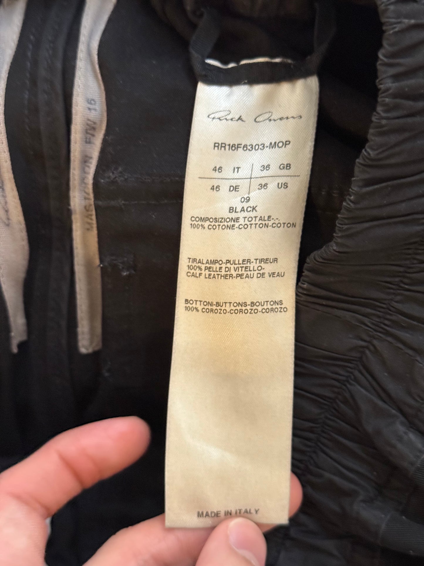 Rick Owen’s AW16 pannier cargos