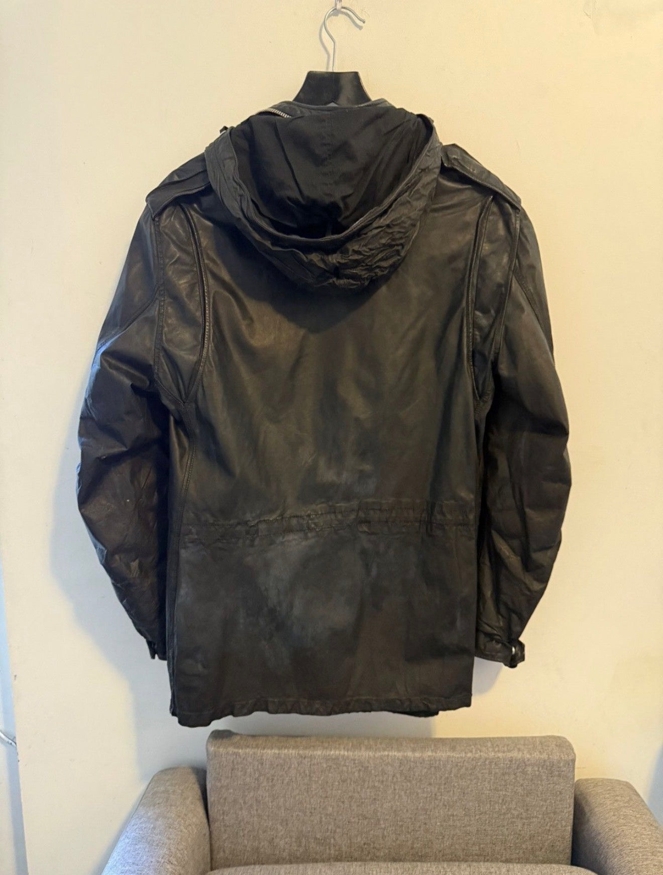Balmain SS10 M65 leather jacket