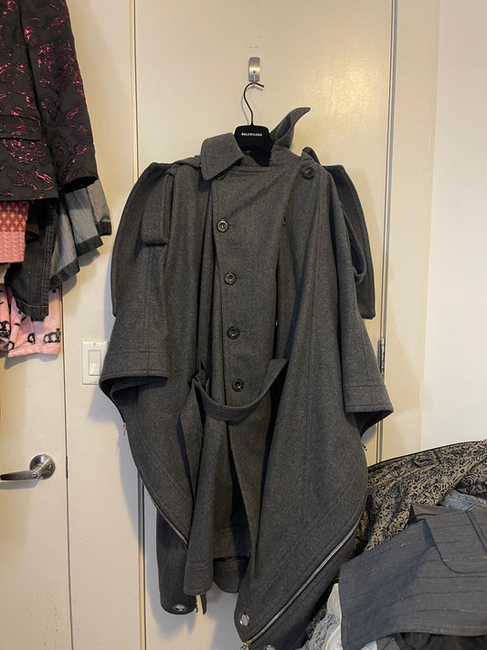 Juun AW09 modular poncho track jacket