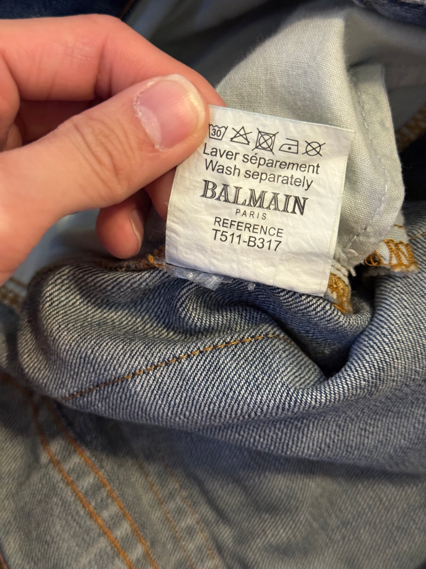 Balmain SS09 decarnin waxed cargo pants