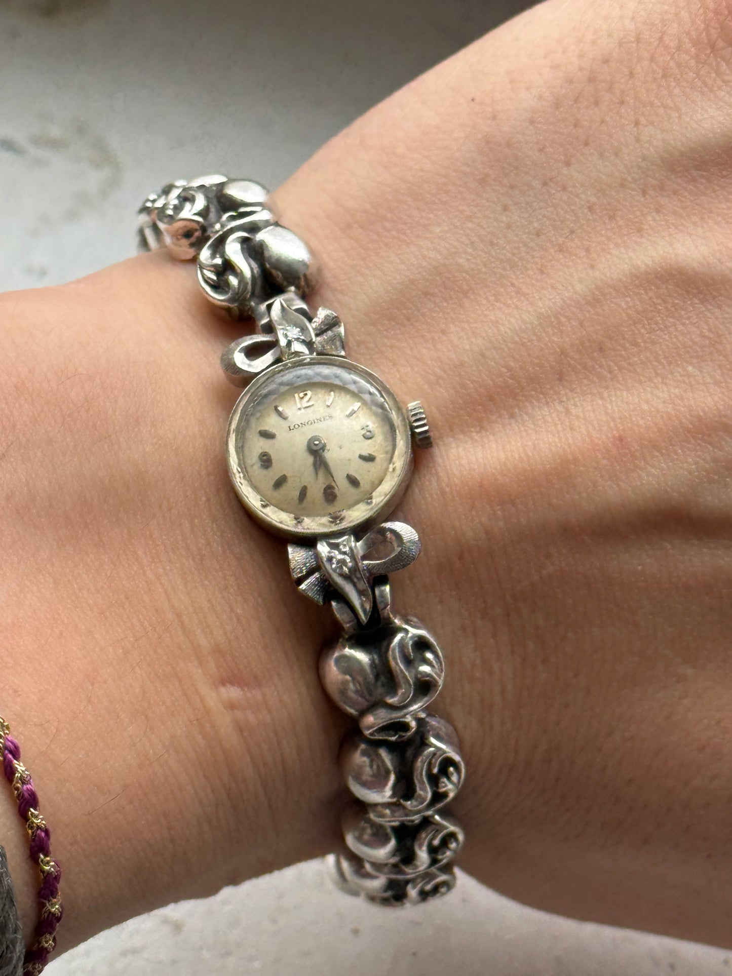Chrome hearts custom heart motif band watch longines bracelet