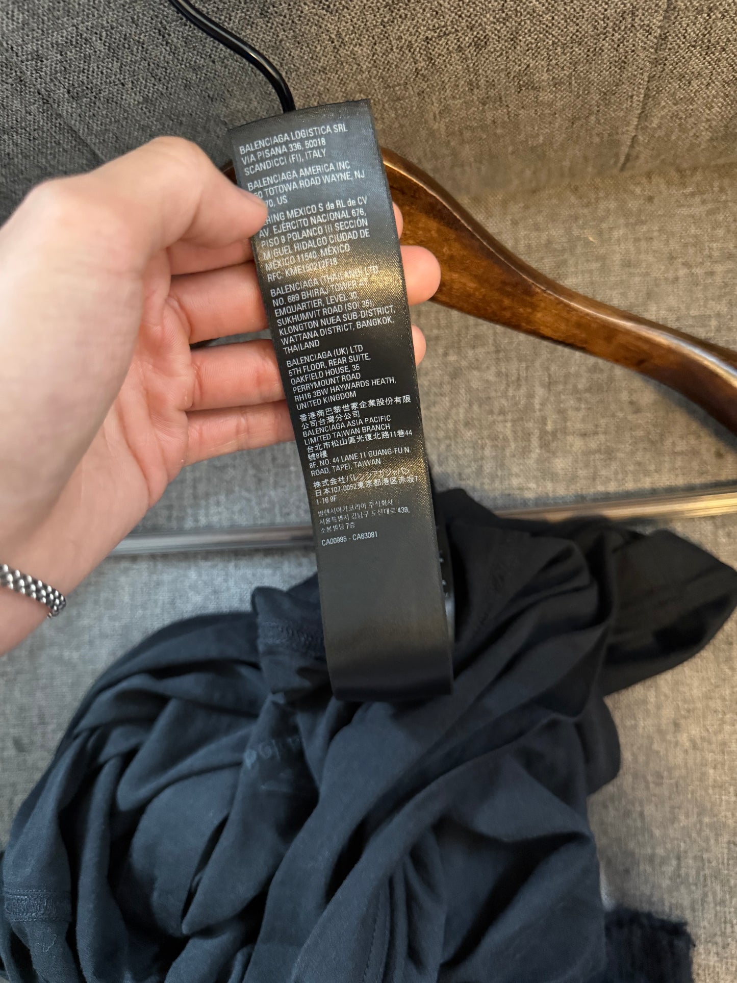 Balenciaga AW22 lost tapes sheer polo