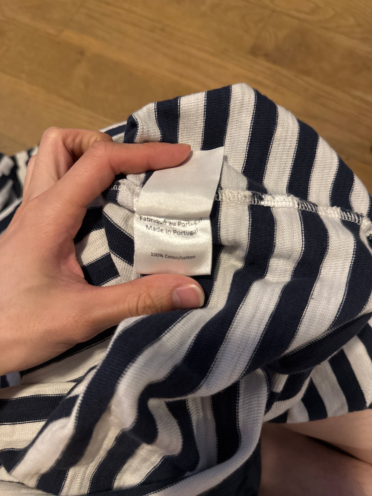 Balmain AW10 striped long sleeve shotgun sweater