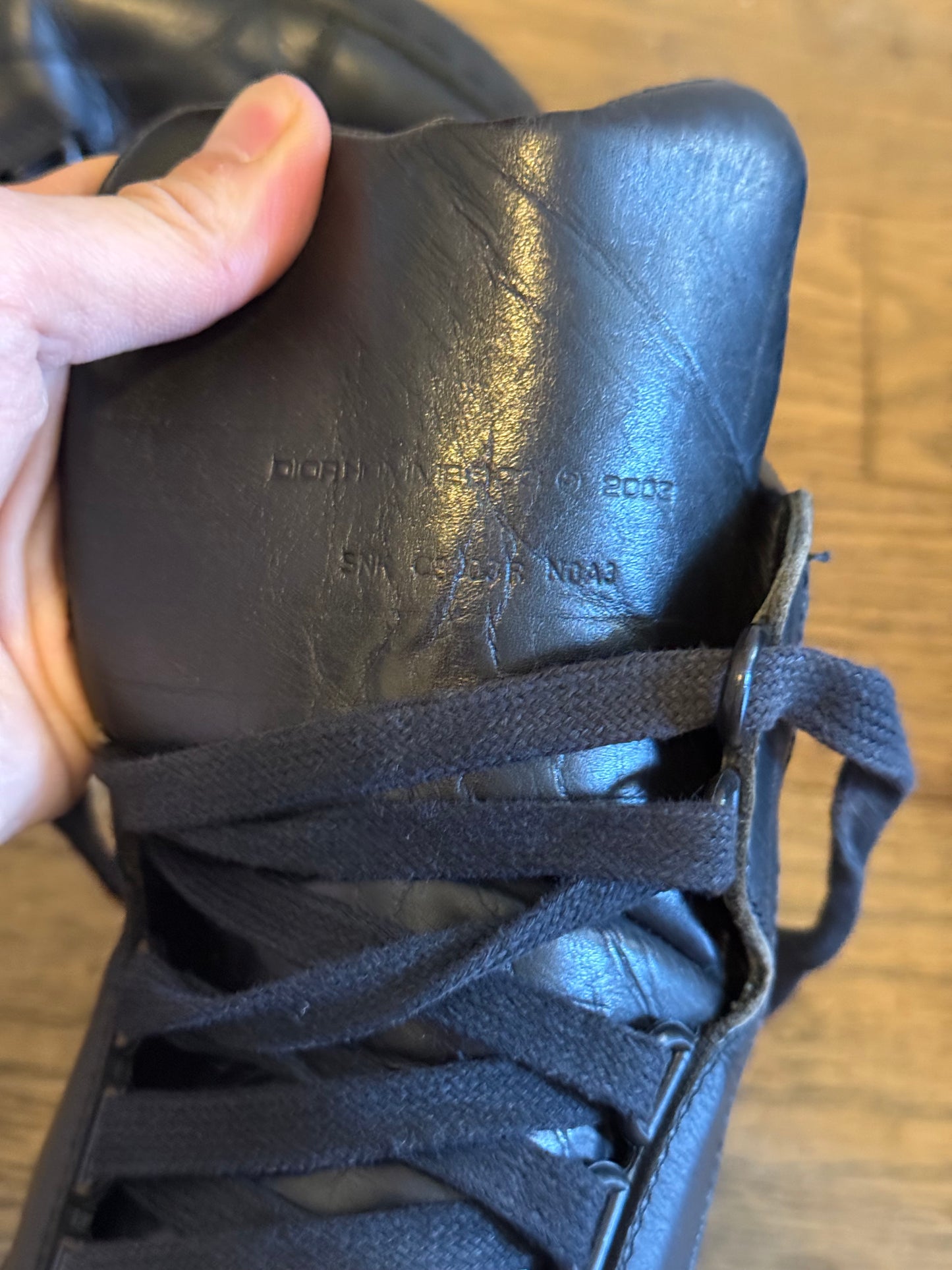 Dior Homme SS04 strip sneakers studded