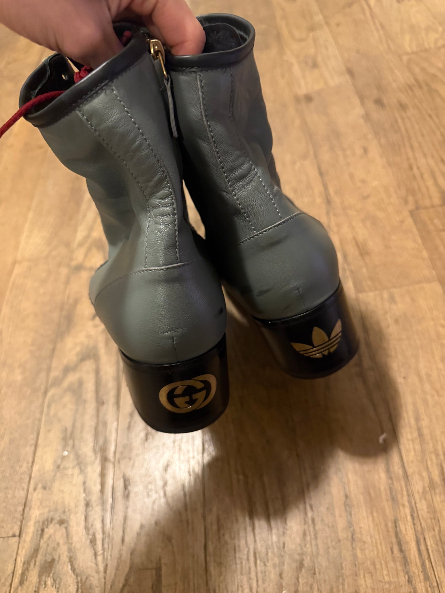 Gucci Adidas Heel boots
