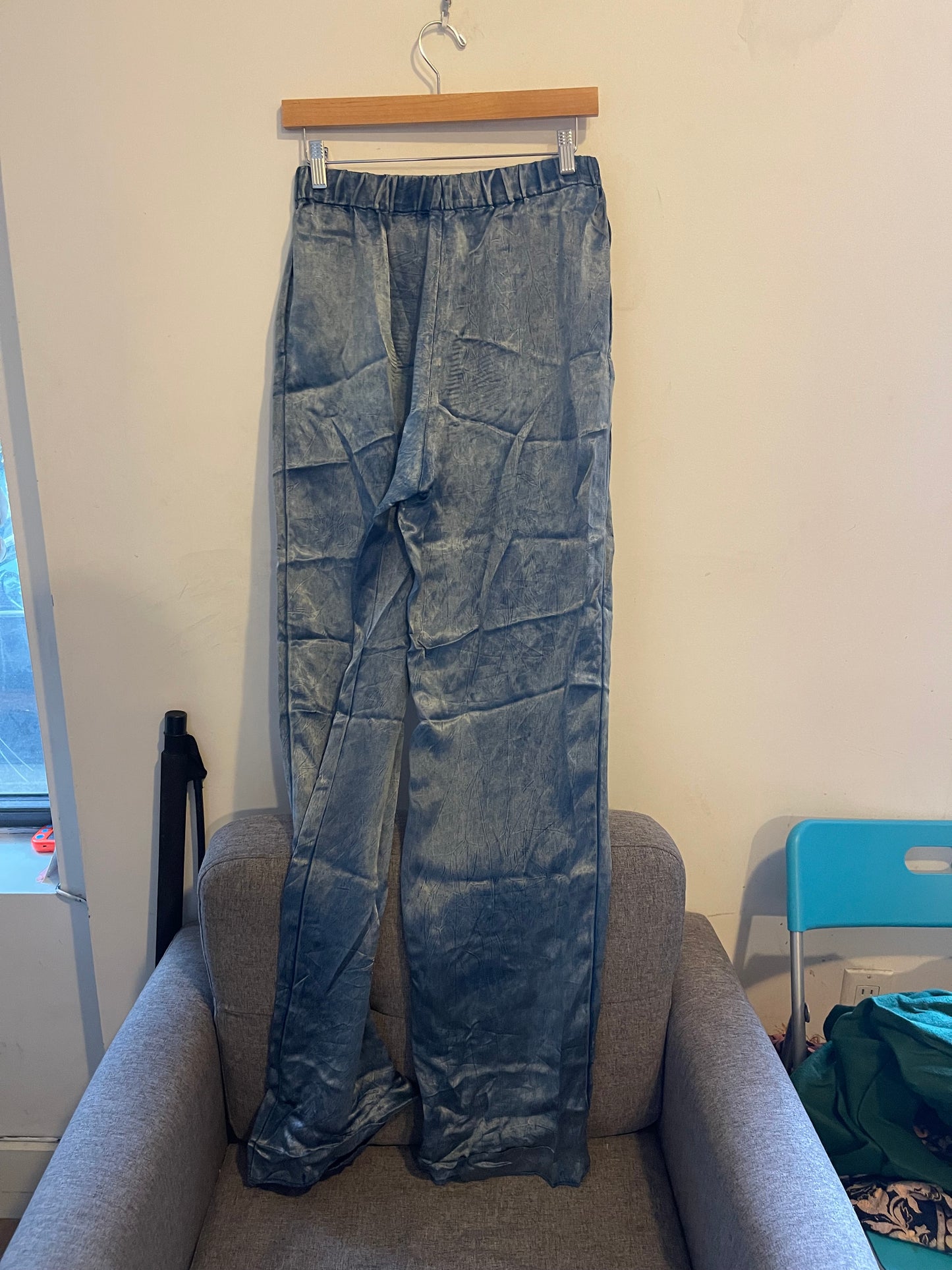 Balenciaga SS19 blue fluid trousers