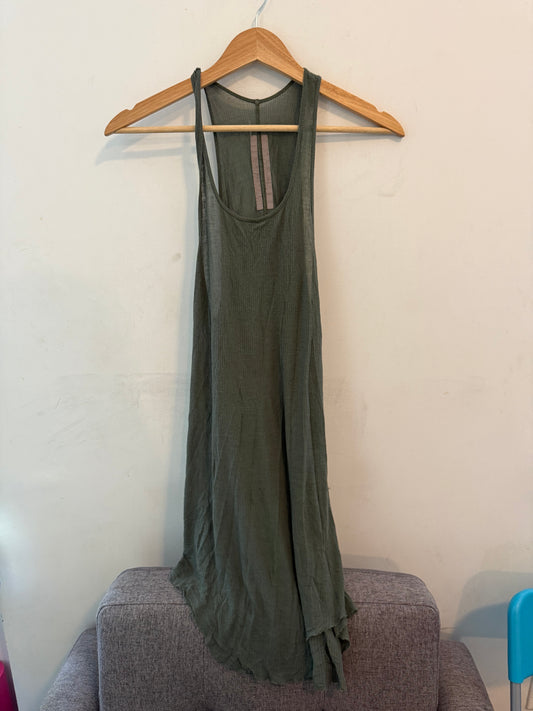 Rick Owen’s Olive dickflap tank top