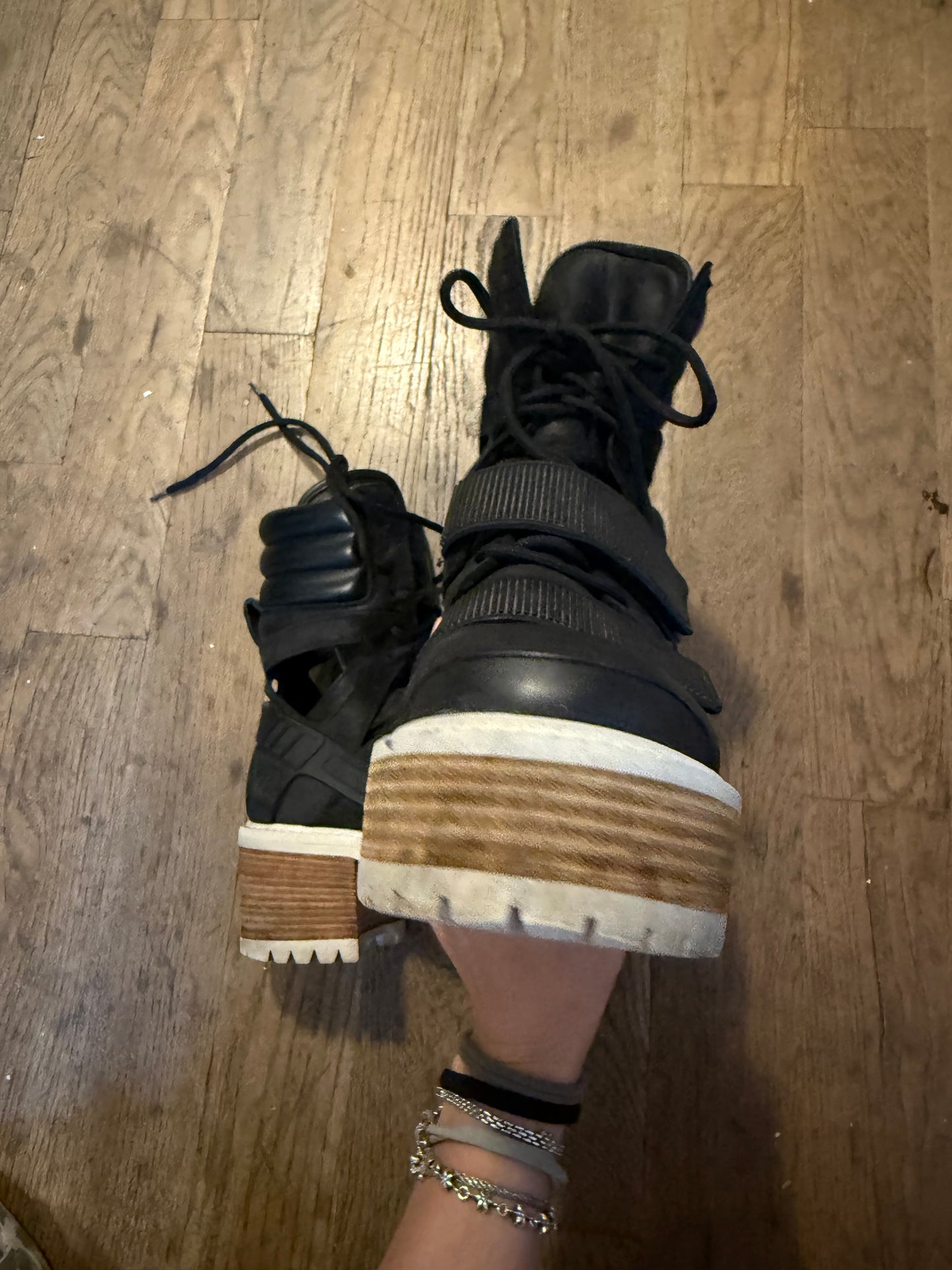 Hood by air avalanche heel boots