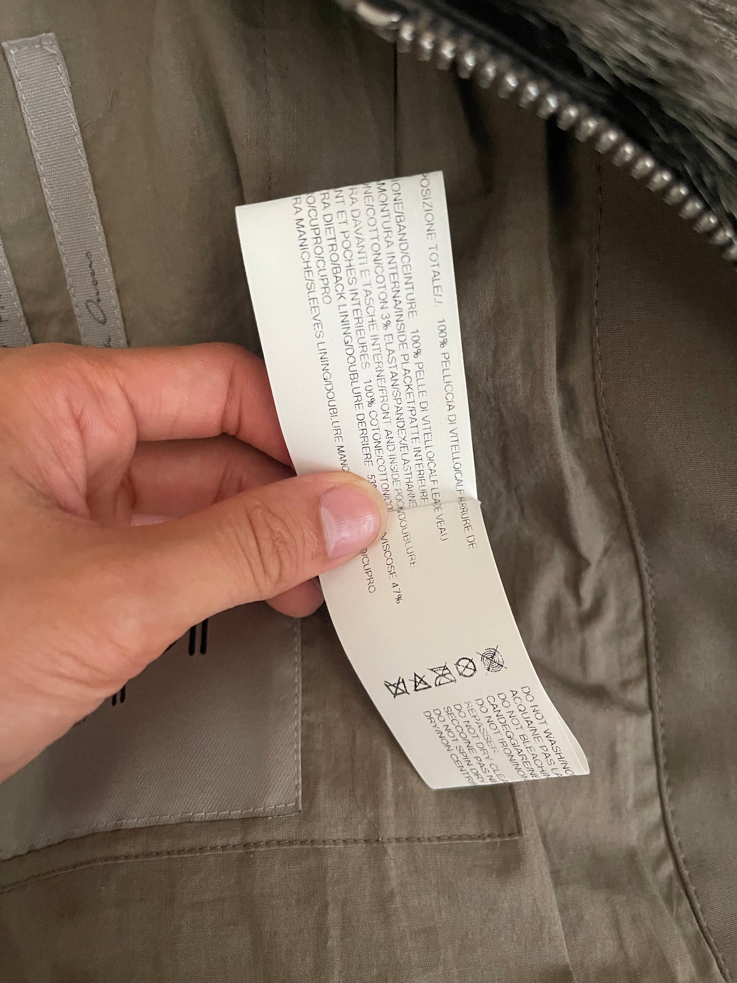 Rick Owens sample aw19 Larry zionic shearling jacket