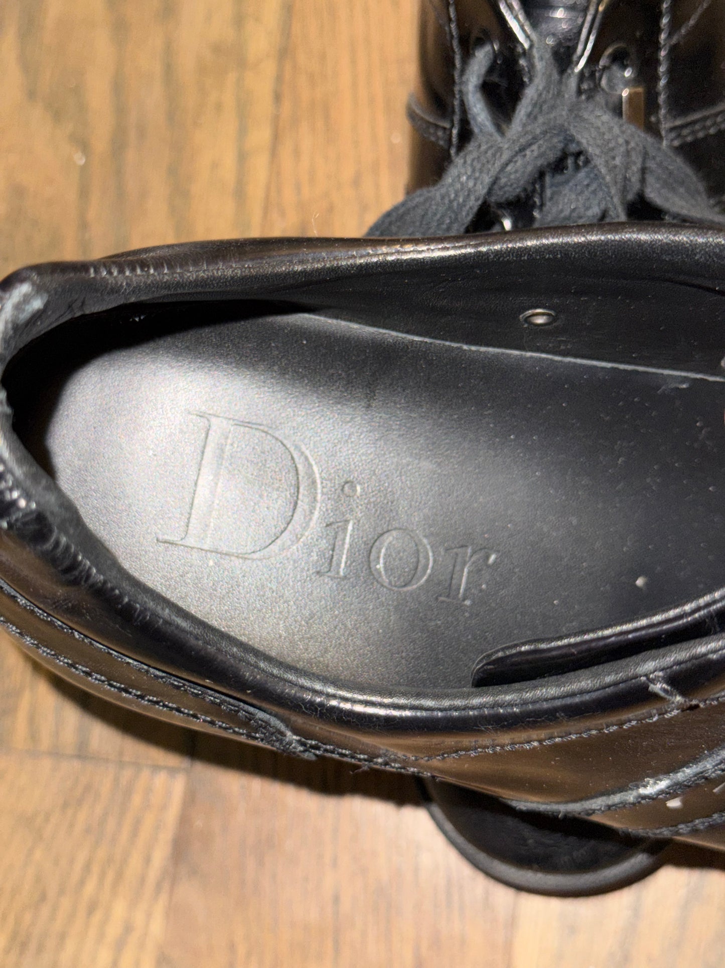 Dior Homme Kris Van Assche era patent leather sneakers size 40.5
