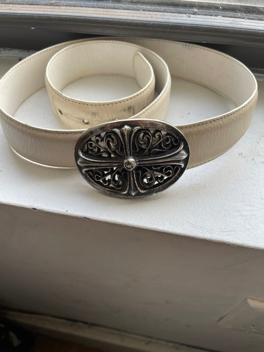 Chrome hearts cemetery belt 1.5 belt strap with buckle