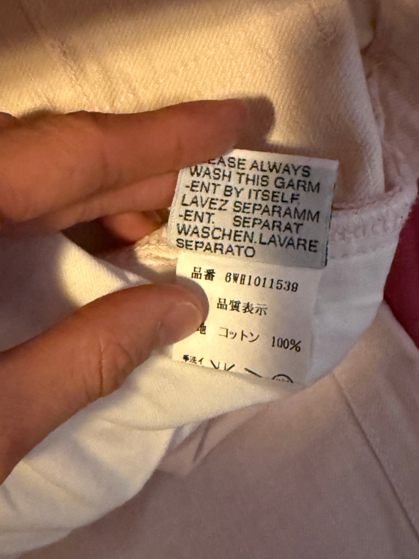 Dior Homme SS06 rose claw marks jeans