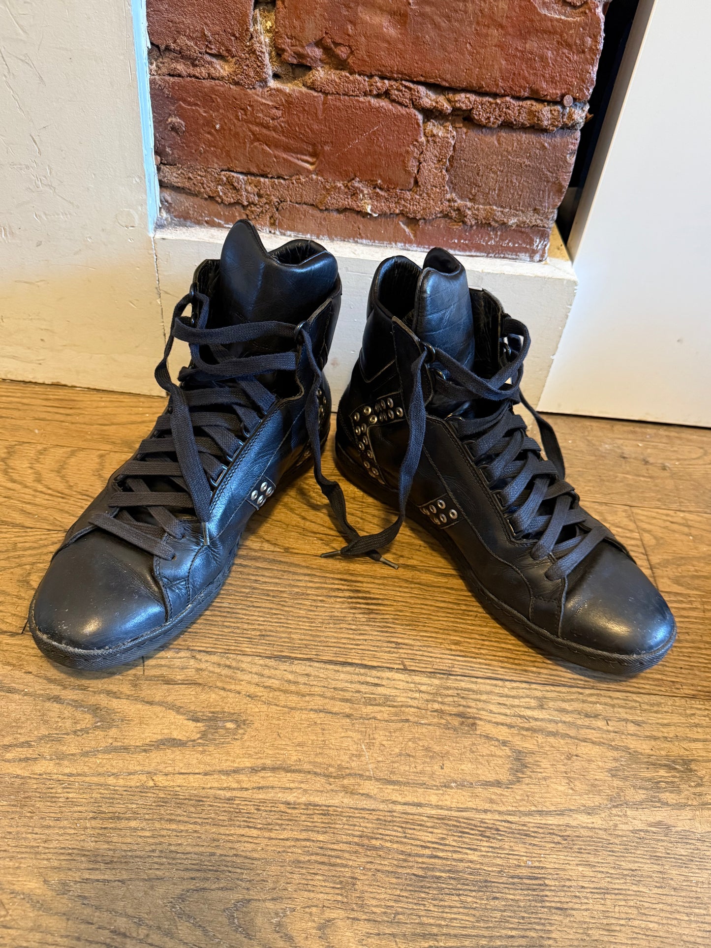Dior Homme SS04 strip sneakers studded