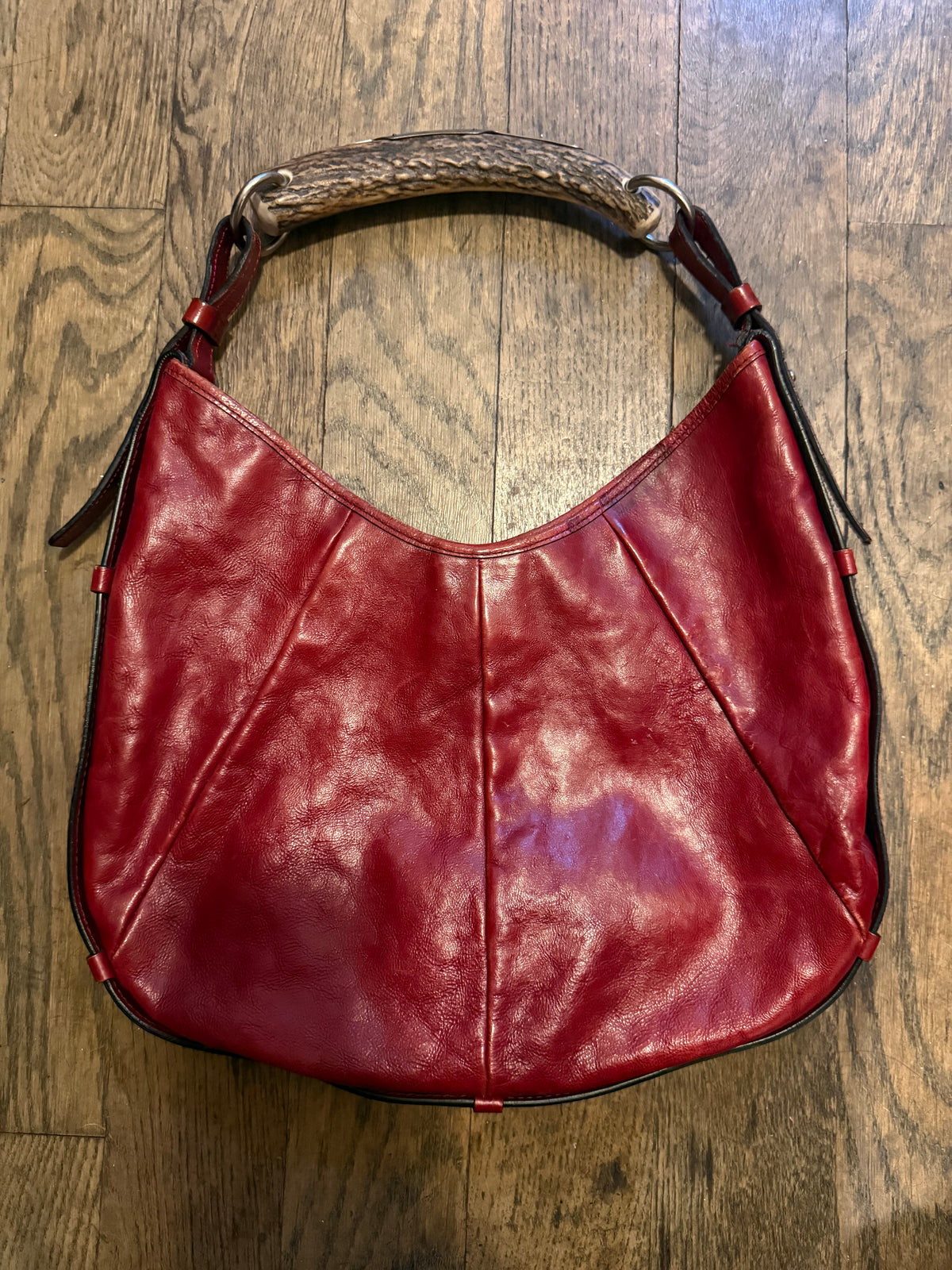 Yves Saint Laurent rive gauche Mombasa bag in red