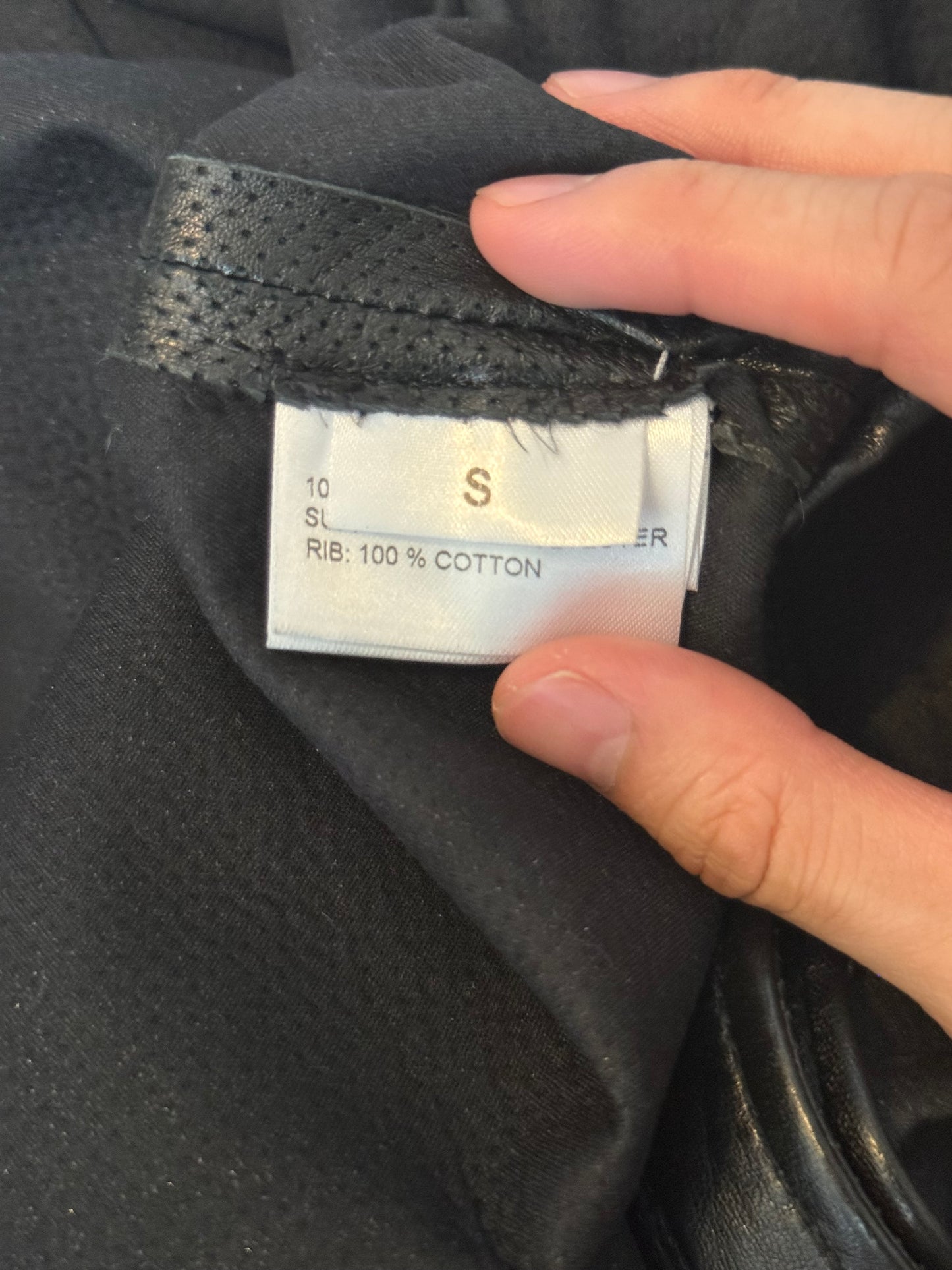 Balmain SS12 perforated leather hoodie