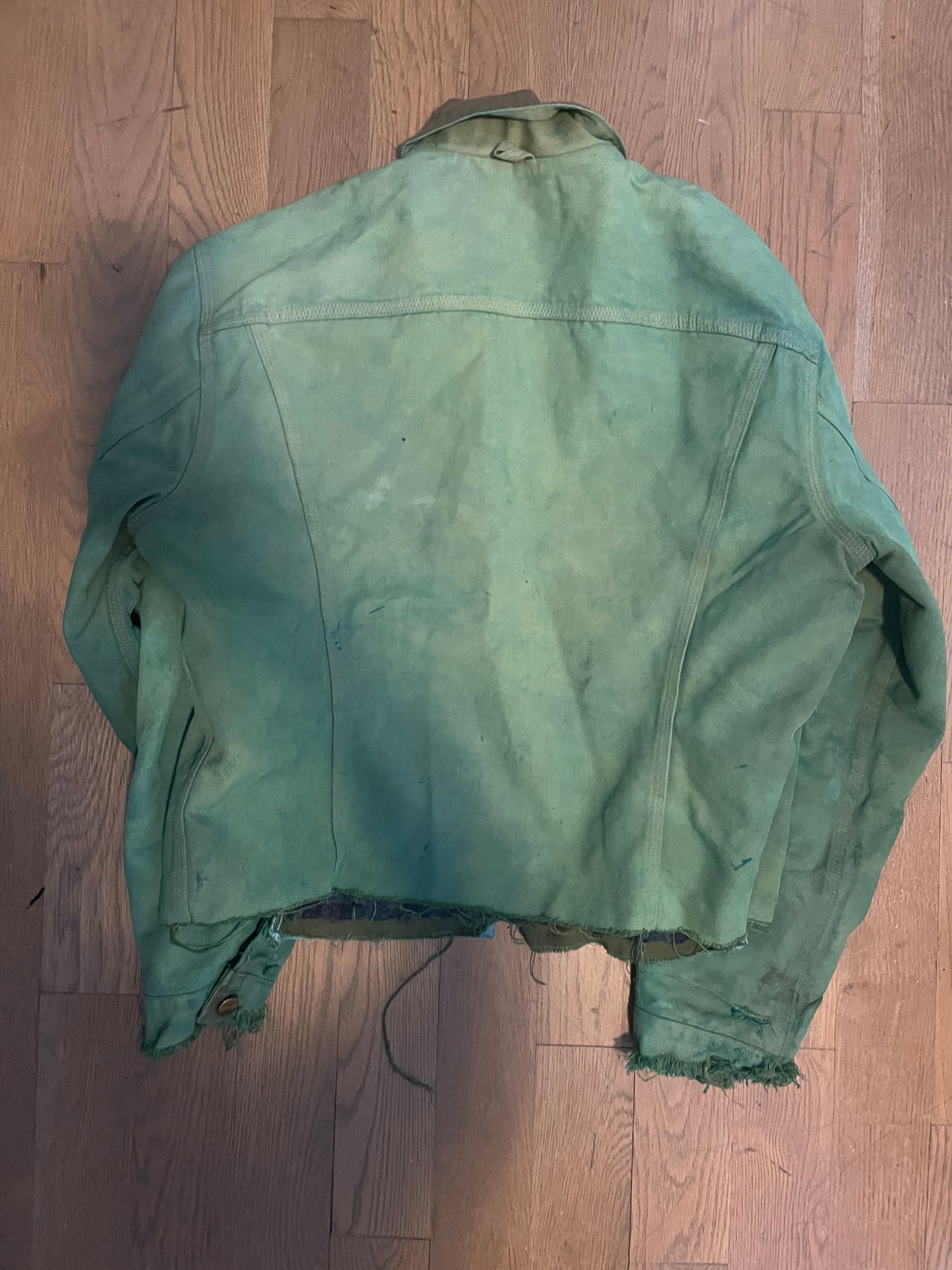 Carhartt green dyed worker jacket