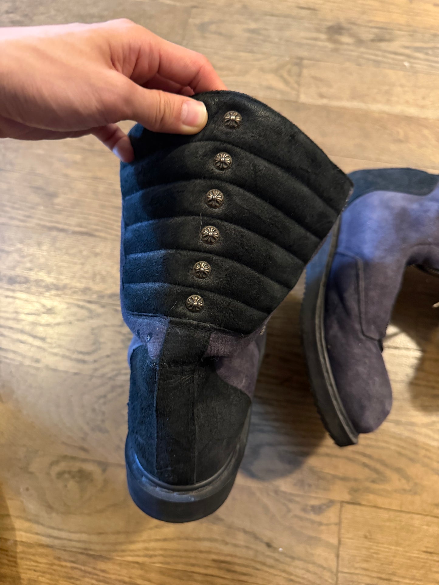 Chrome hearts rick Owens AW11 mouton Mohawk boots