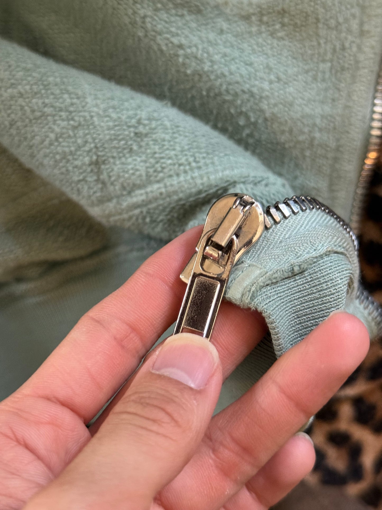 Rick Owens marine [turquoise] gimp hoodie