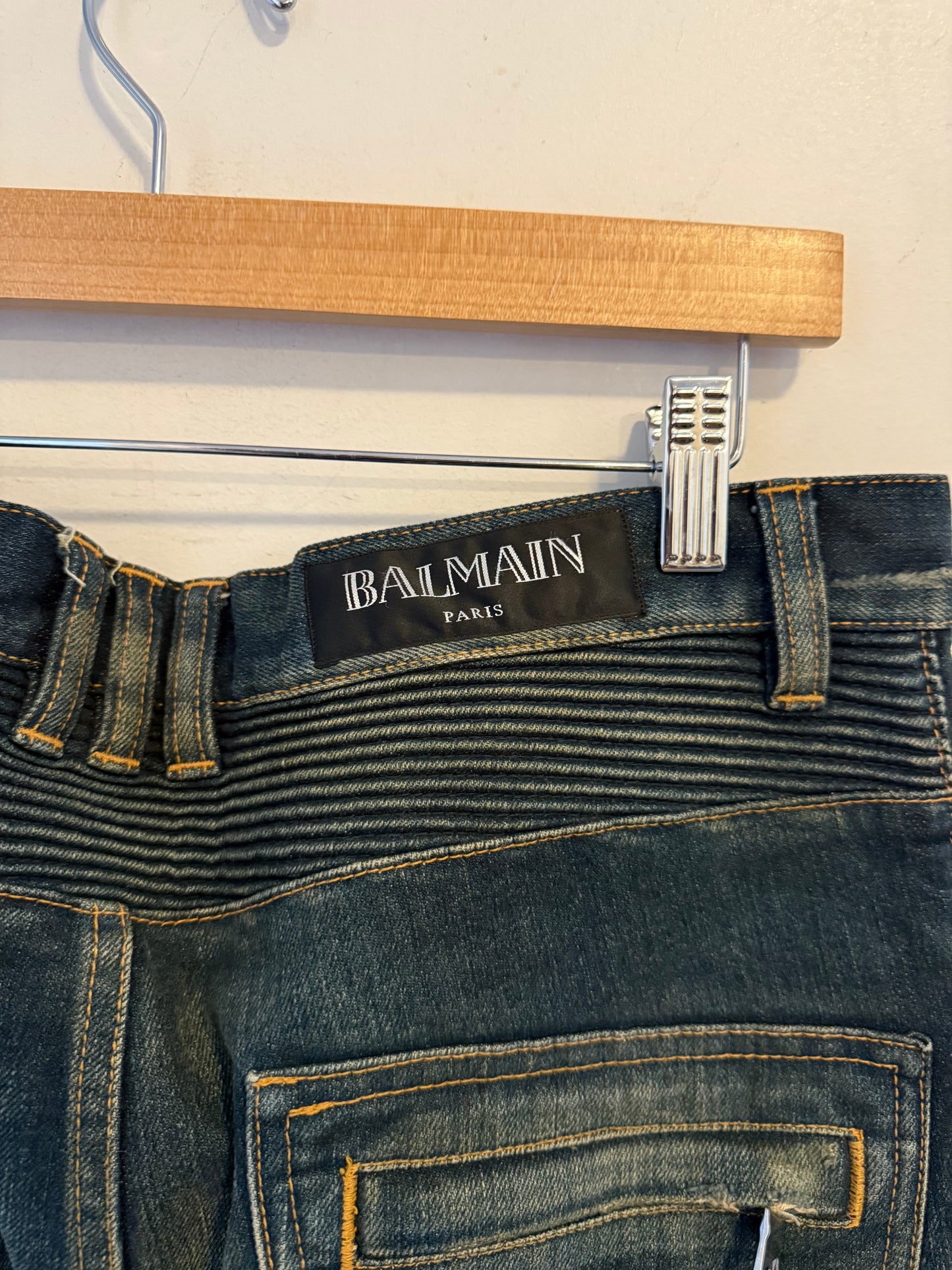 Balmain biker jeans