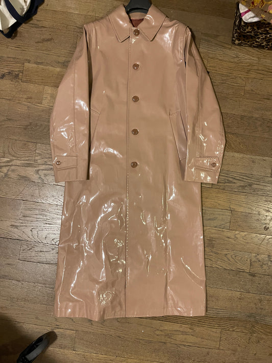 Gucci AW18 patent leather coat jacket