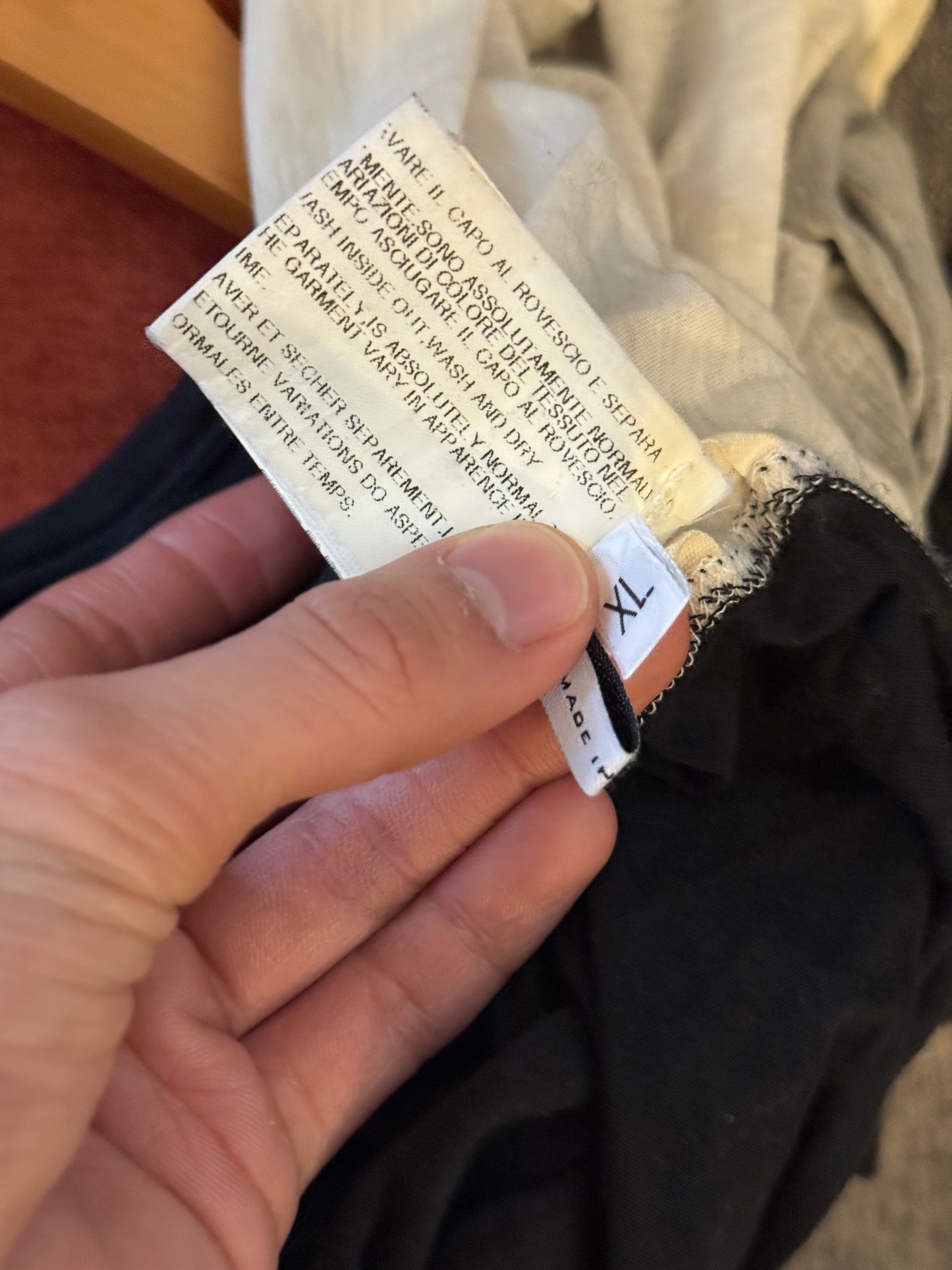 Rick Owens hot dog graphic long sleeve