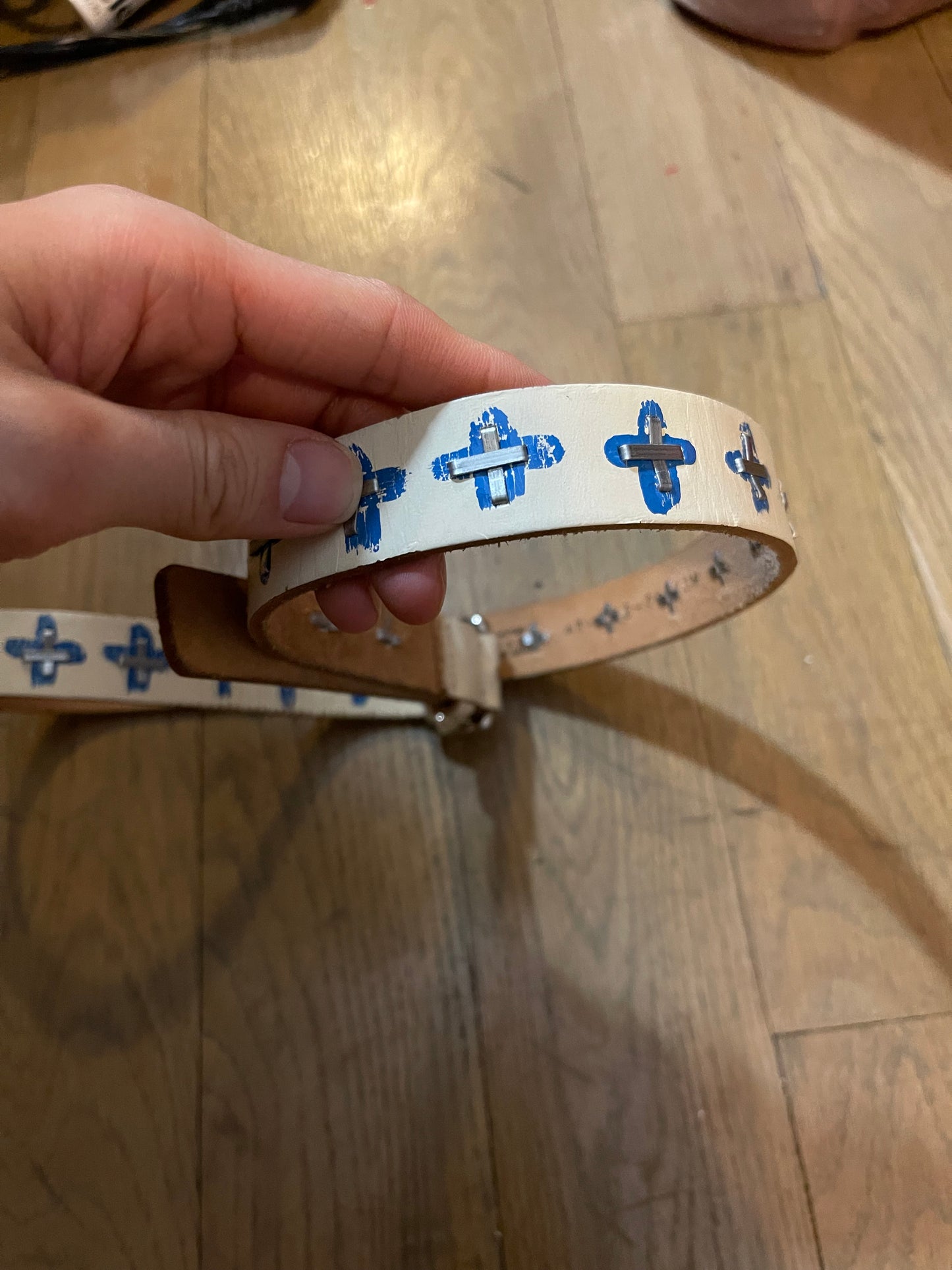 Yohji yamamoto painted belt