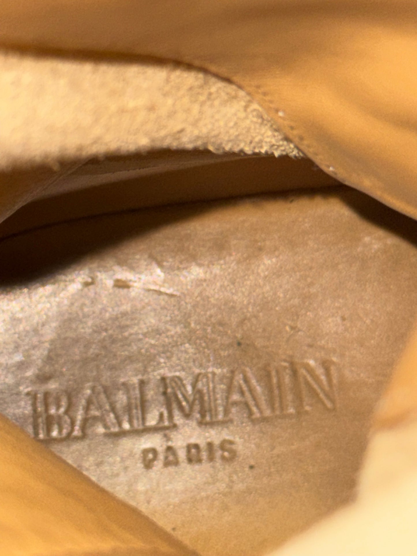 Balmain AW11 decarnin ranger tall boots suede
