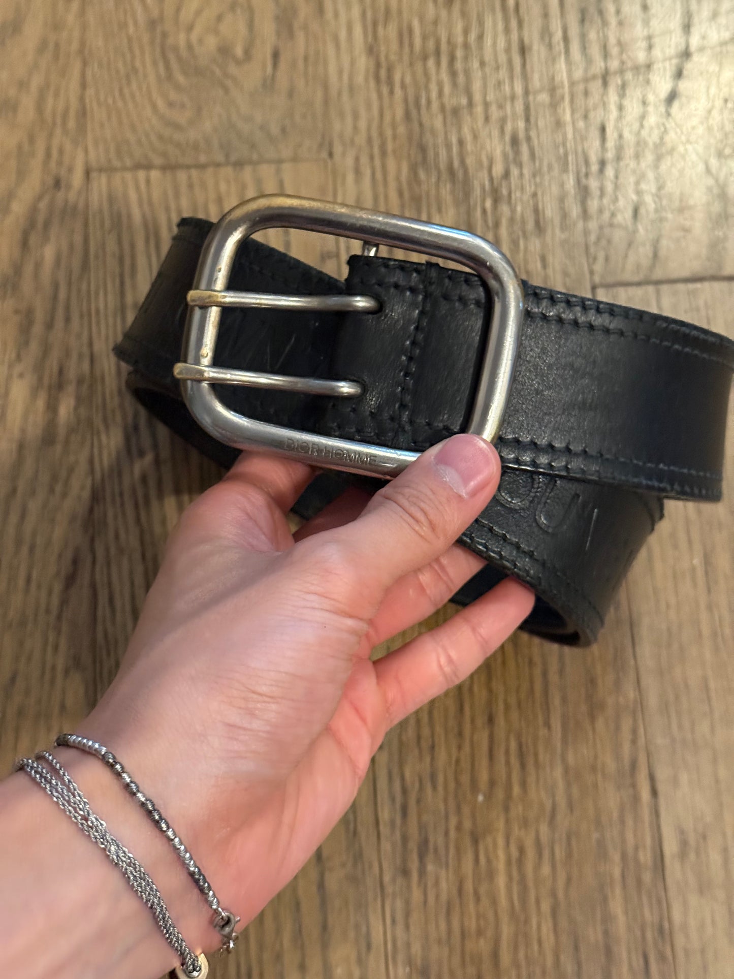 Dior Homme SS06 boy about town embossed belt