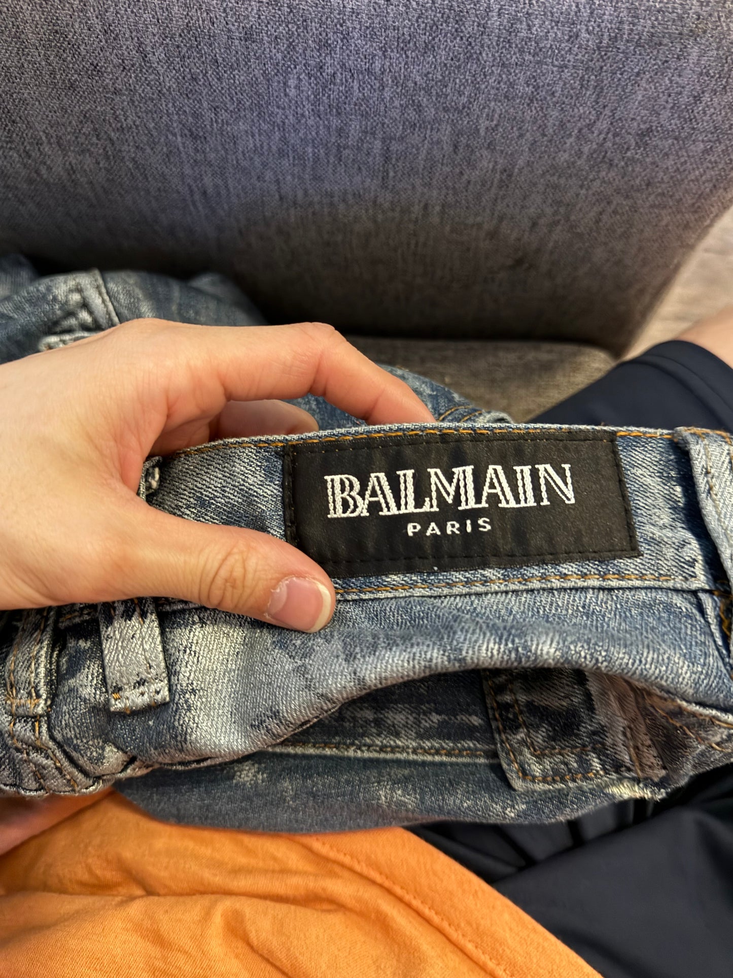 Balmain SS09 decarnin waxed cargo pants