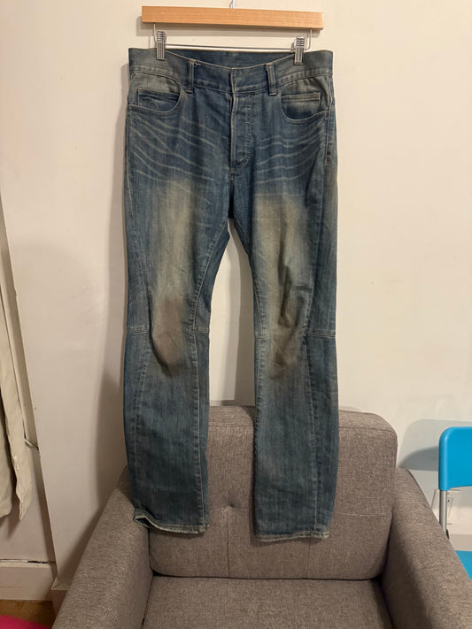 Balmain SS12 mud denim pants