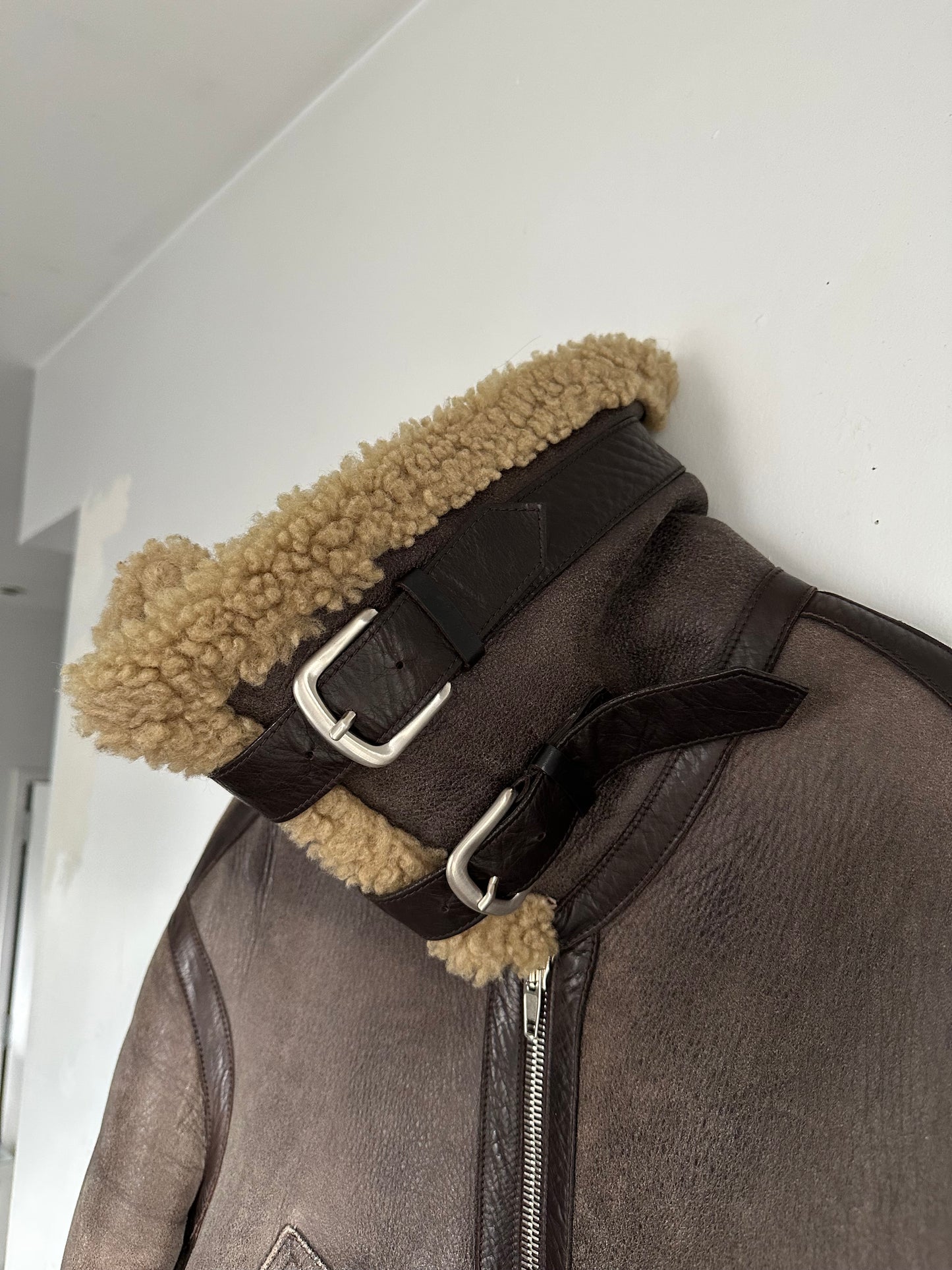 Balenciaga AW16 shearling swing jacket