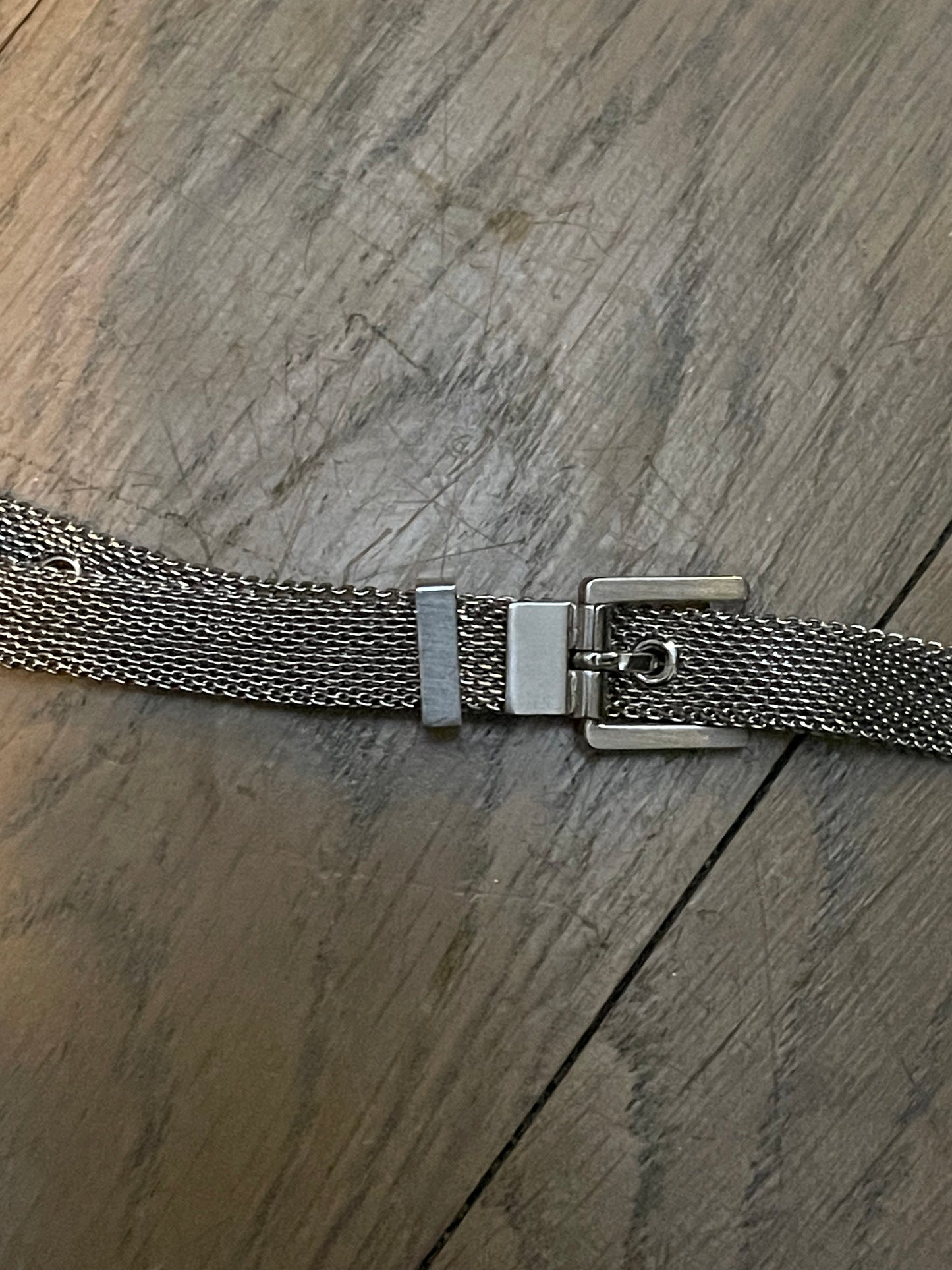 Helmut lang AW04 silver chain belt