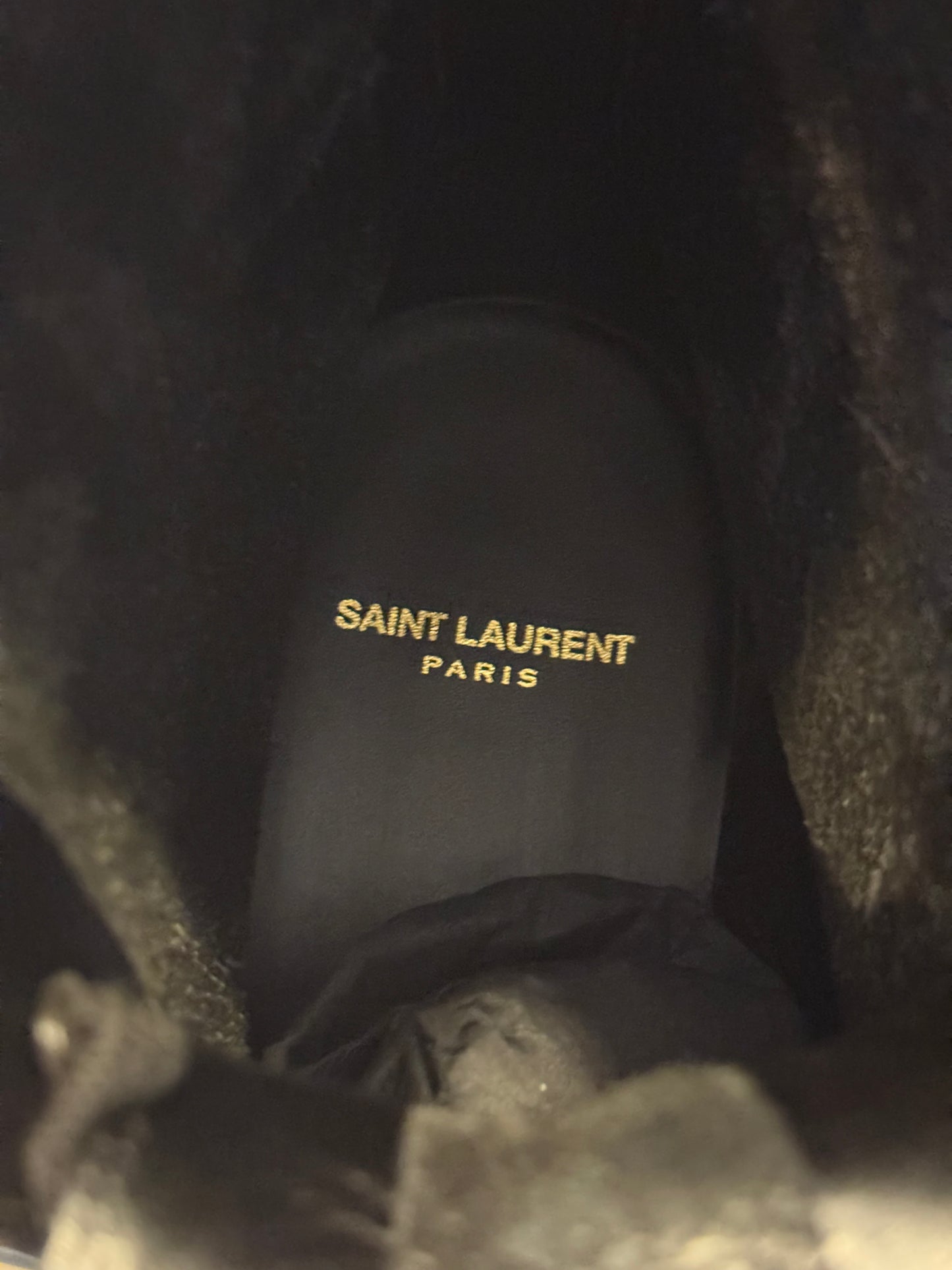 Saint Laurent Paris stalker army boot