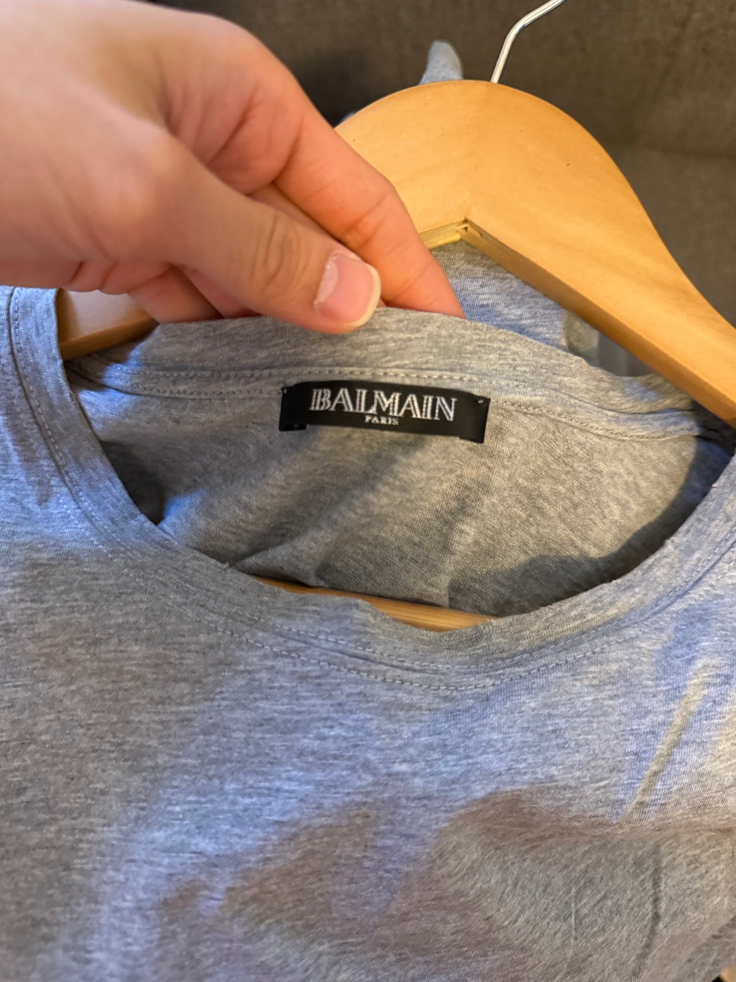 Balmain distressed t shirt size L