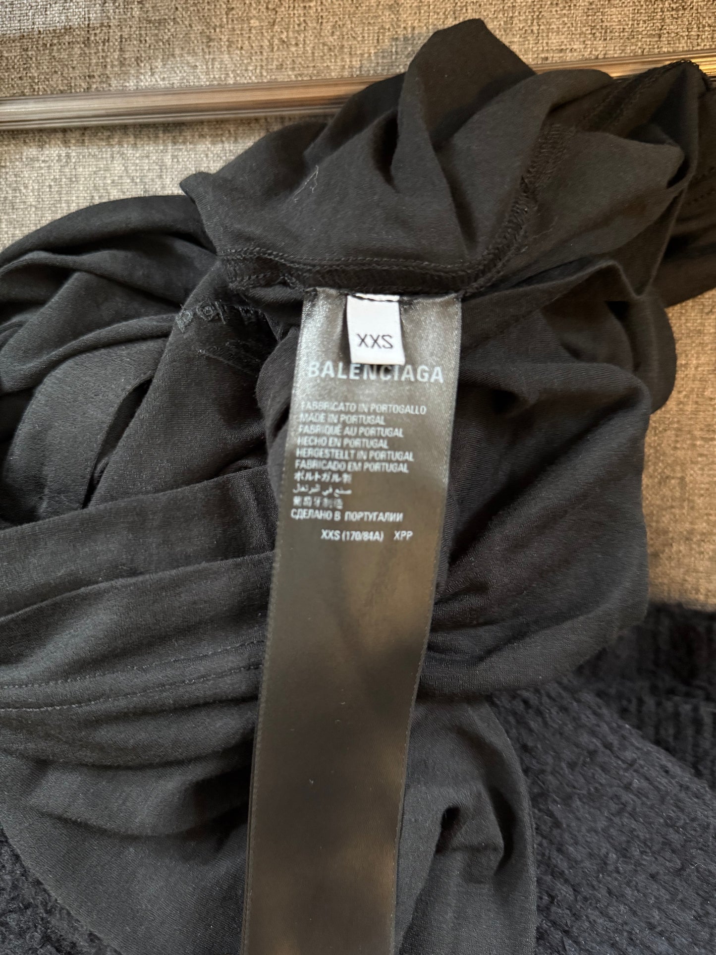 Balenciaga AW22 lost tapes sheer polo