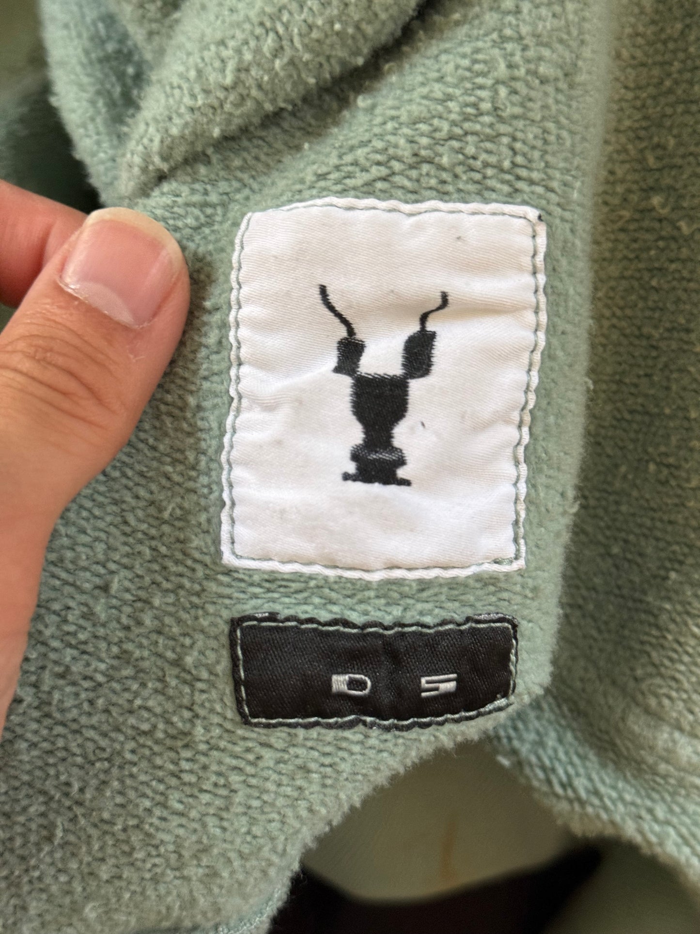 Rick Owens marine [turquoise] gimp hoodie