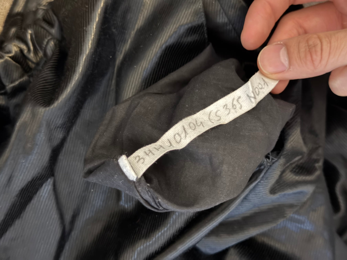 Dior Homme luster sample wide trousers