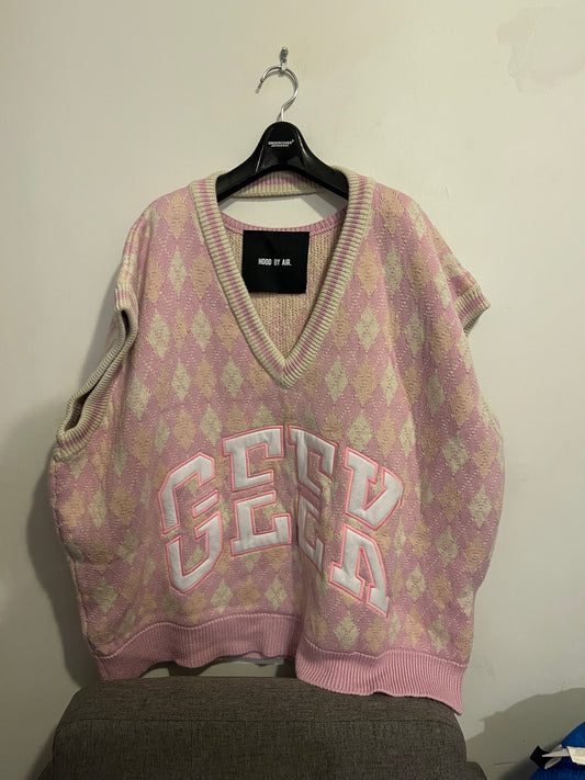 Hood by air collegiate geek vest