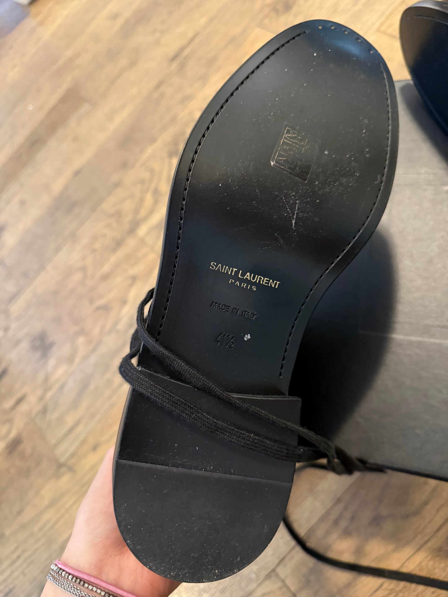 Saint Laurent Paris stalker army boot