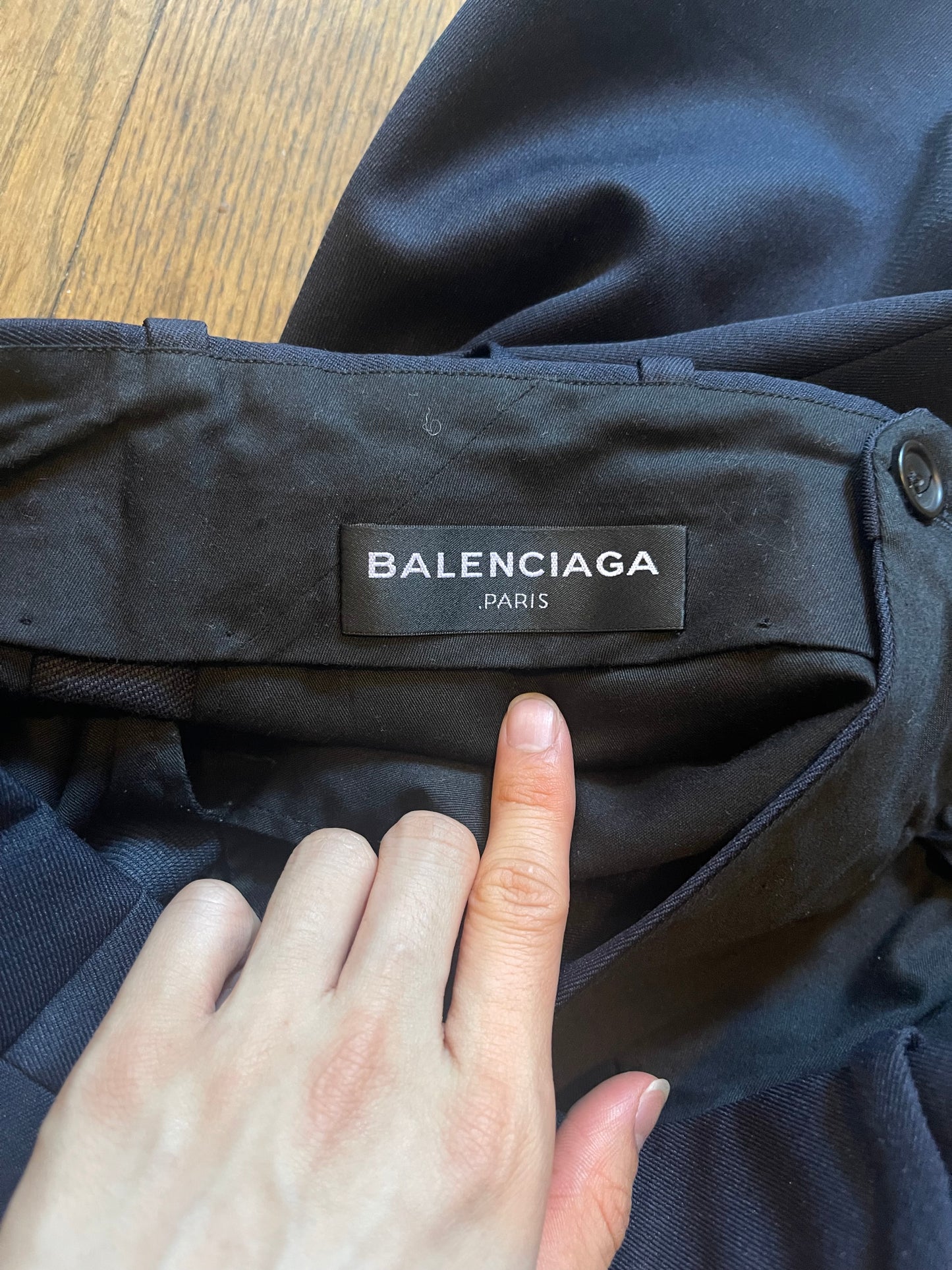 Balenciaga 17ss trouser shorts