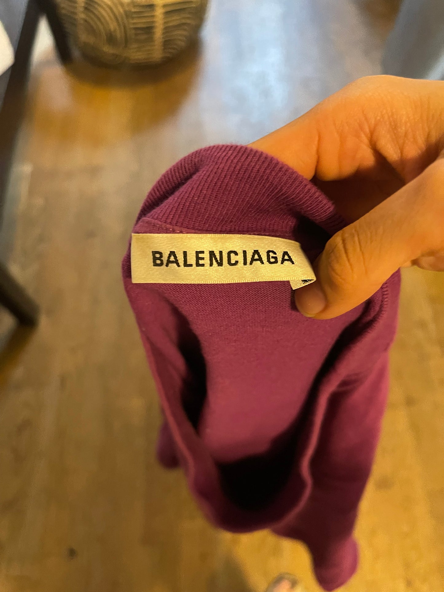 Balenciaga oversized mockneck personal self shirt