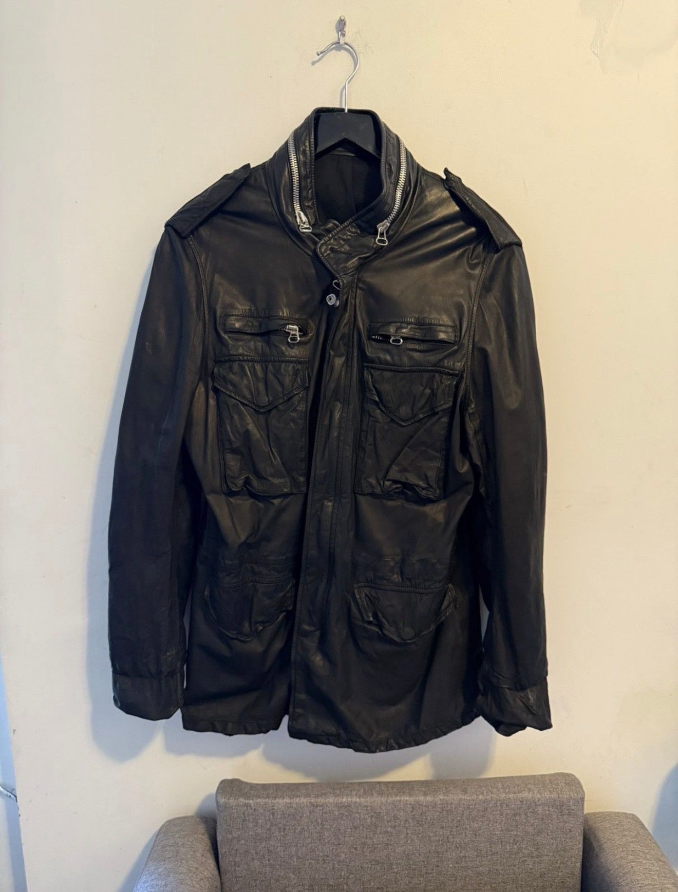 Balmain SS10 M65 leather jacket